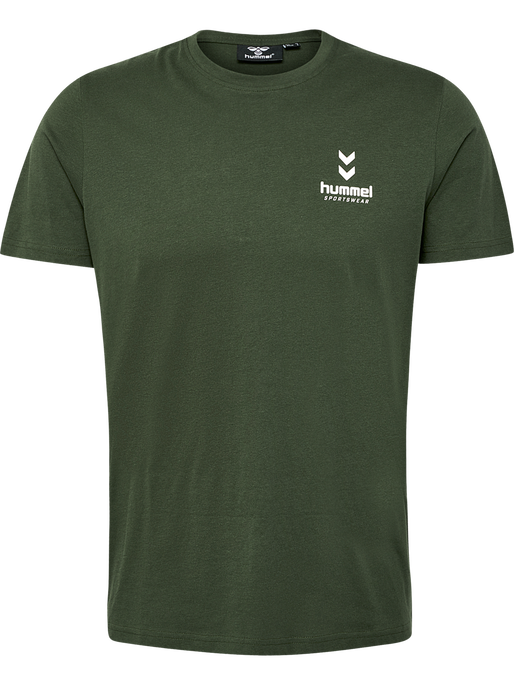 hmlDYLAN T-SHIRT, RIFLE GREEN, packshot