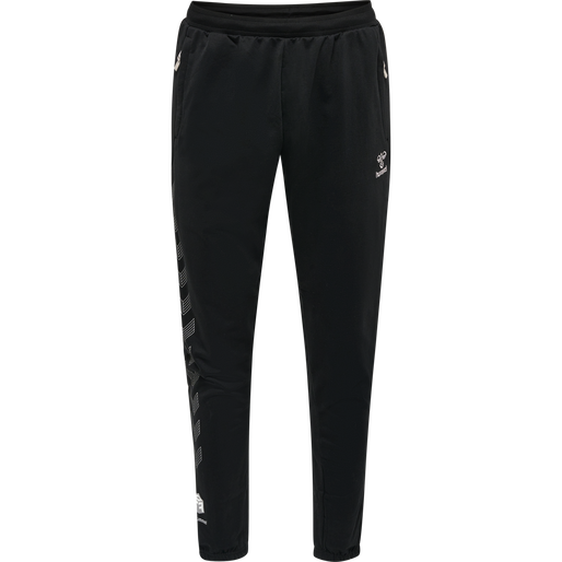 hmlMOVE GRID COTTON PANTS, BLACK, packshot