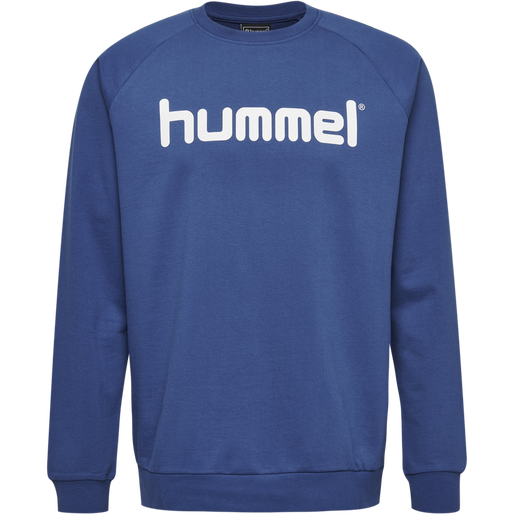 HMLGO KIDS COTTON LOGO SWEATSHIRT, TRUE BLUE, packshot