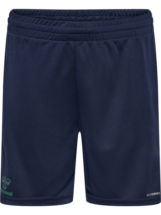hmlSTALTIC POLY SHORTS KIDS, MARINE/DUCK GREEN, packshot