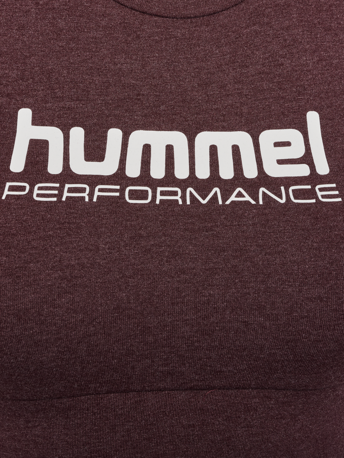 hmlPULSE LOGO LIGHT SUPPORT BRA, FUDGE MELANGE, packshot