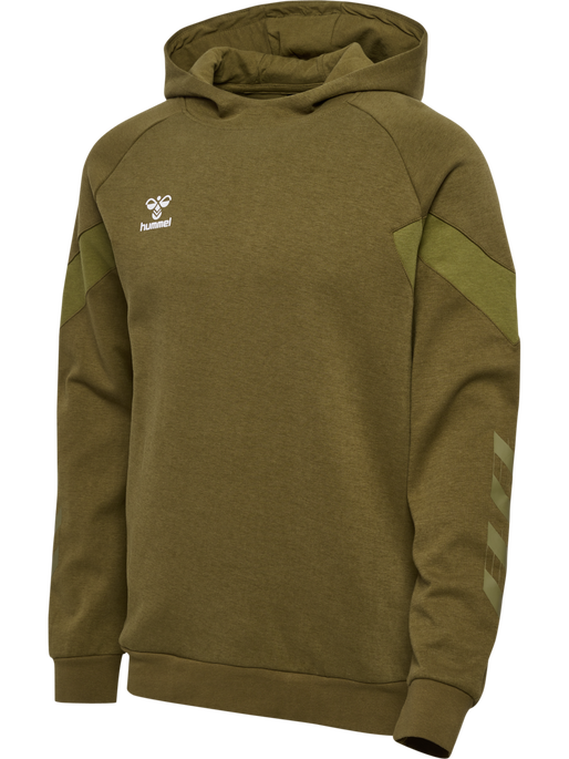 hmlTRAVEL SWEAT HOODIE, MILITARY OLIVE hmlTRAVEL SWEAT HOODIE, MILITARY OLIVE, packshot