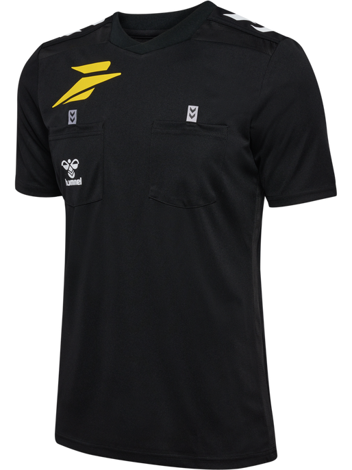 FFHB NEW REFEREE JERSEY S/S, BLACK WO SPONSOR FFHB NEW REFEREE JERSEY S/S, BLACK WO SPONSOR, packshot
