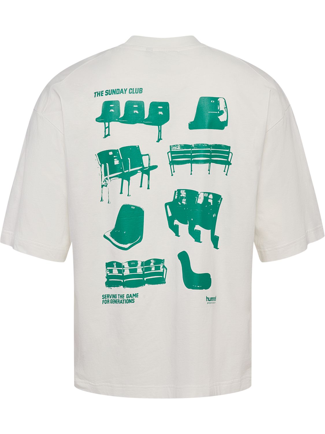 hmlOVERSIZED T-SHIRT S/S SUNDAY, BLANC DE BLANC, packshot