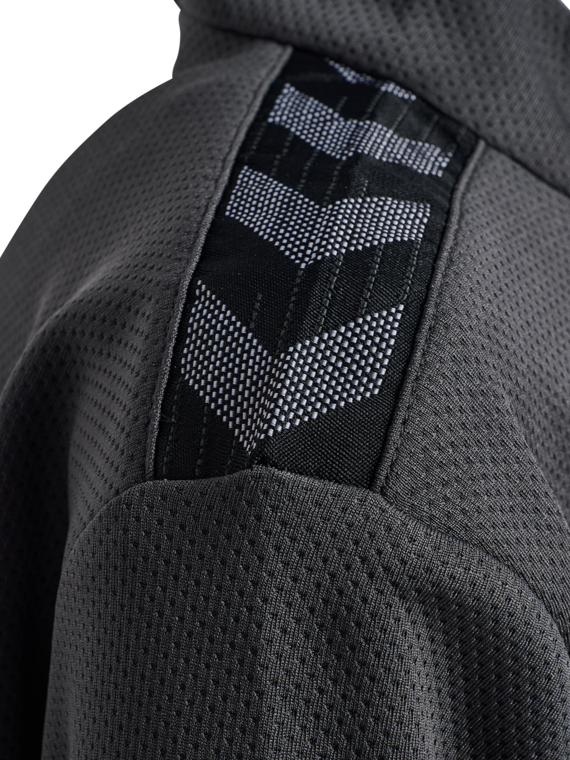 hmlAUTHENTIC HALF ZIP SWEAT KIDS, ASPHALT, packshot