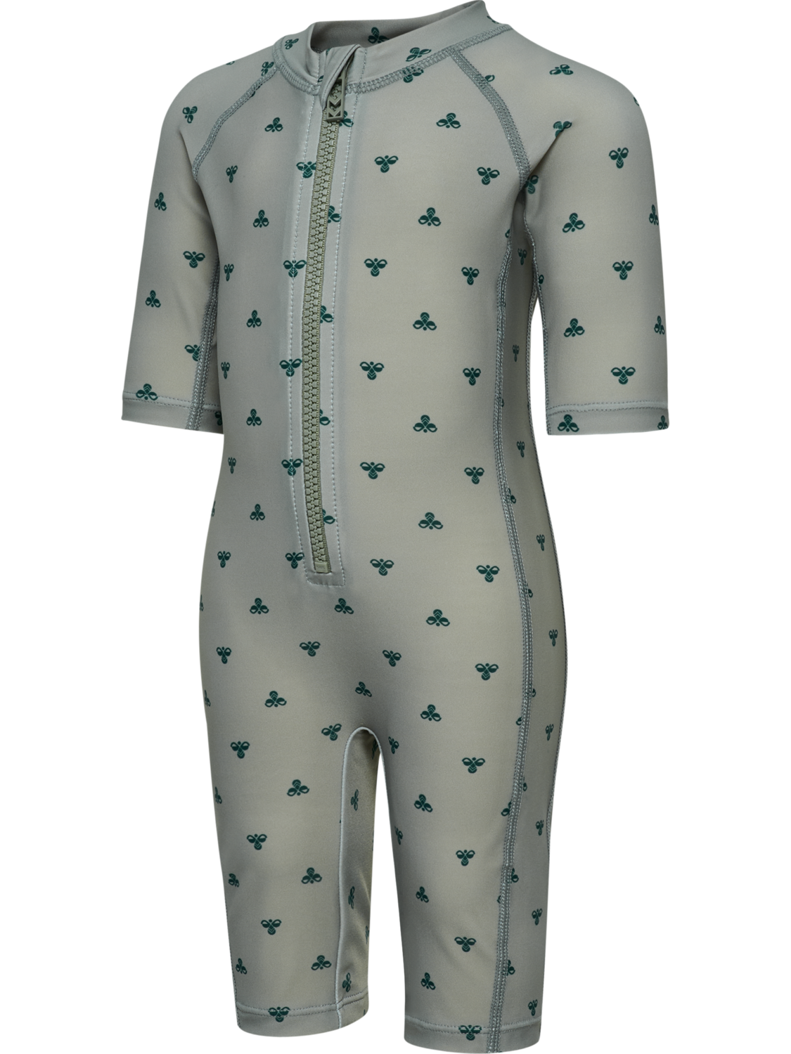 hmlMINI BEE AOP SWIMSUIT 3/4 SL, SHADOW, packshot