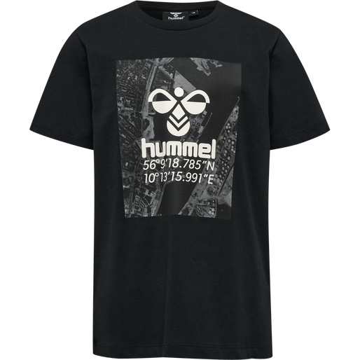 hmlSATELLITE T-SHIRT S/S, BLACK, packshot