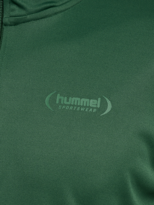 hmlFELIX  POLY TRACKSUIT SET, DARK GREEN, packshot