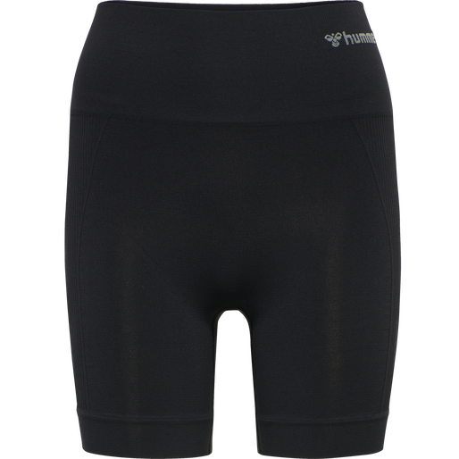 hmlTIF SEAMLESS SHORTS, BLACK, packshot