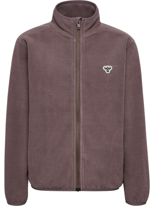 hmlJR FLEECE ZIP JACKET BEE, PEPPERCORN hmlJR FLEECE ZIP JACKET BEE, PEPPERCORN, packshot