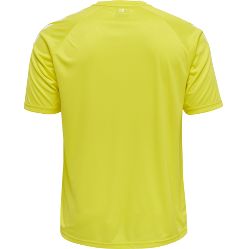 hmlCORE XK CORE POLY T-SHIRT S/S, BLAZING YELLOW, packshot