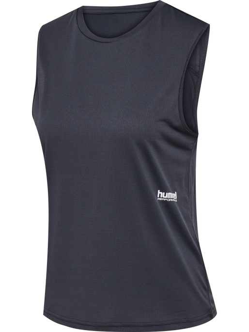 hmlPULSE WORKOUT W TANKTOP, EBONY, packshot
