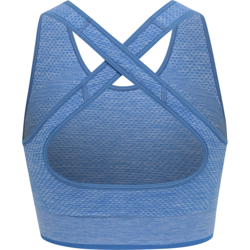 hmlMT UNA SEAMLESS SPORTS TOP, MARINA MELANGE, packshot