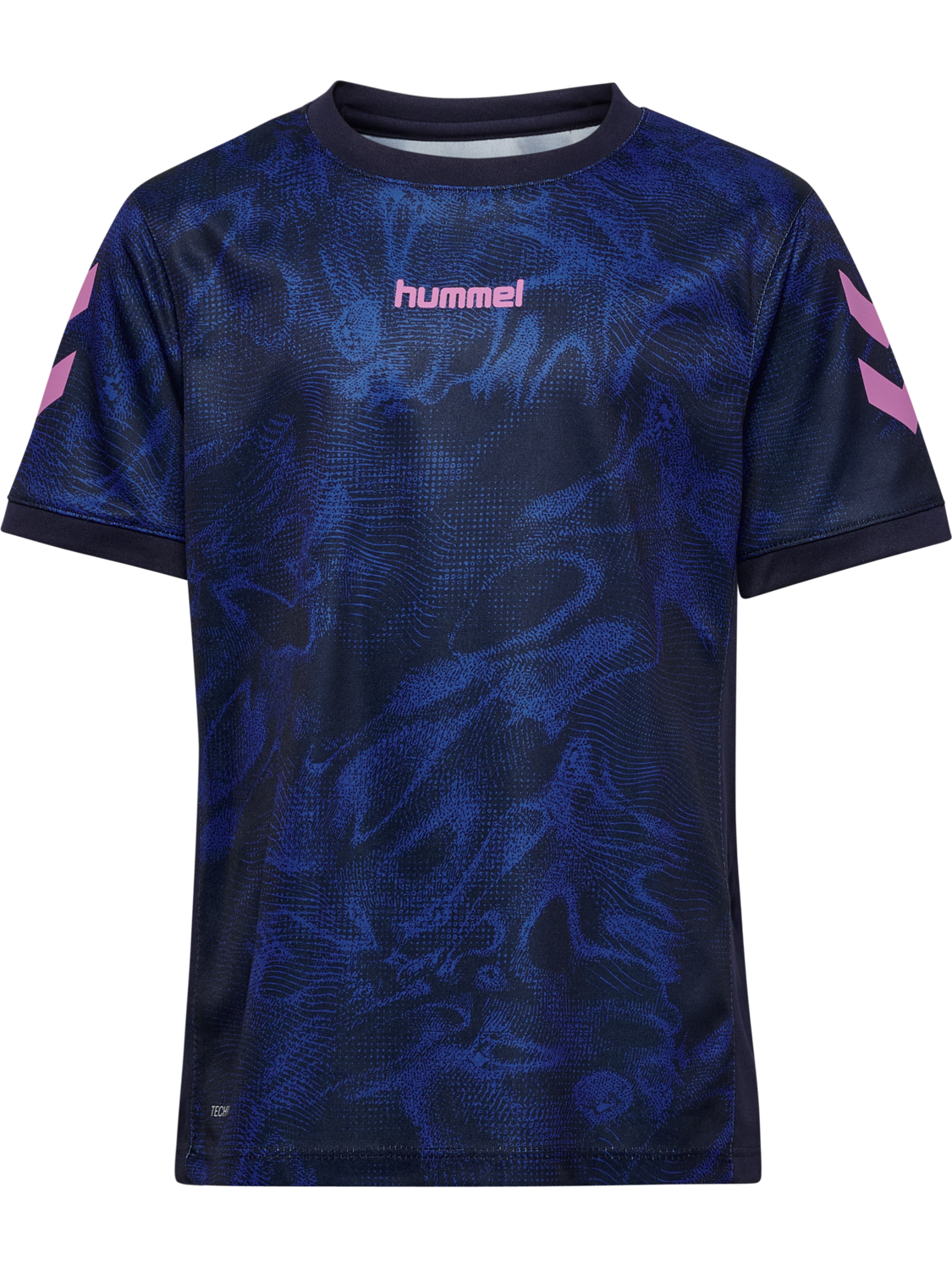 hmlBLAZE CLUB 26 GRAPHIC TEE KIDS, MARINE/DAZZLING BLUE, packshot