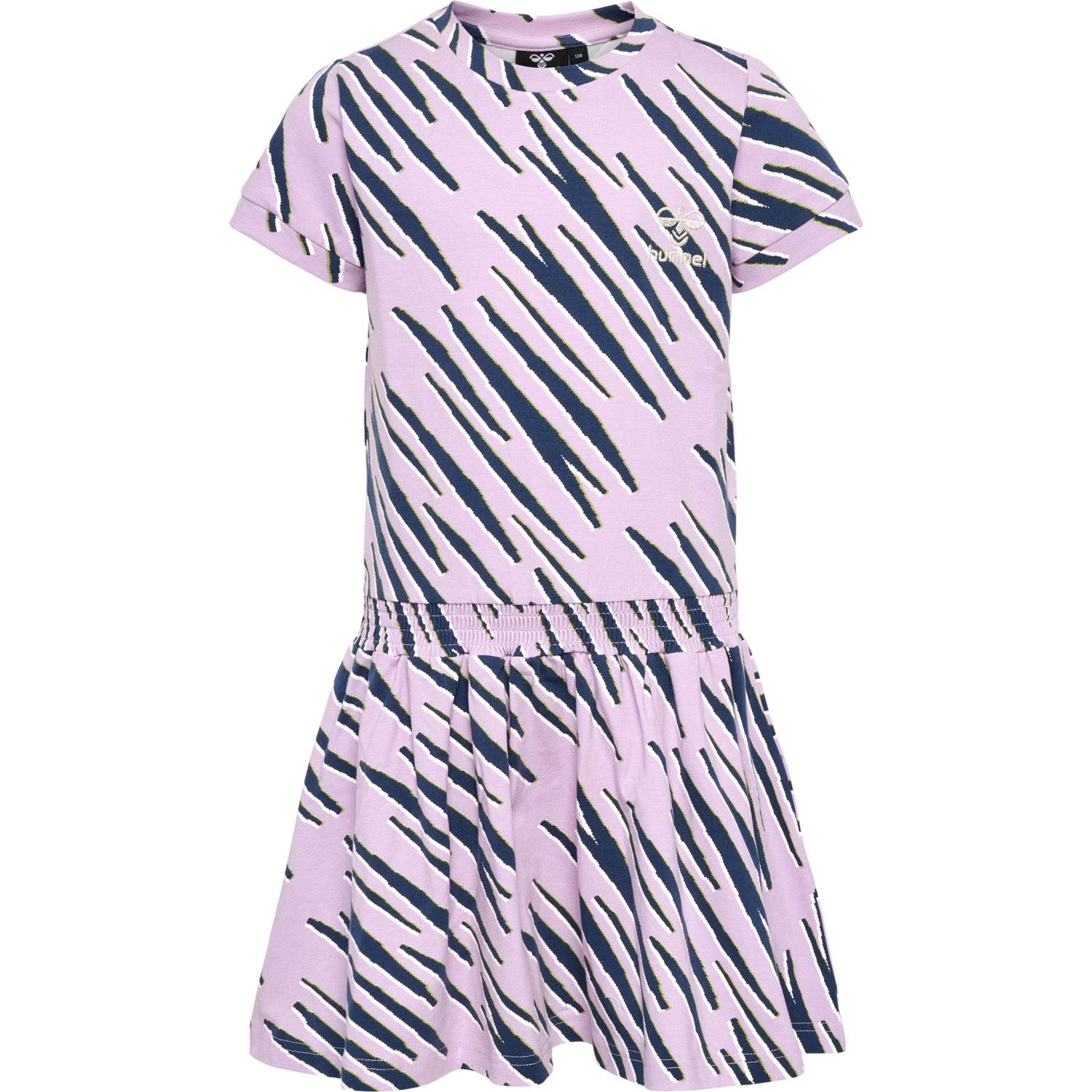 hmlRUSHY AOP DRESS S/S, ORCHID BLOOM, packshot