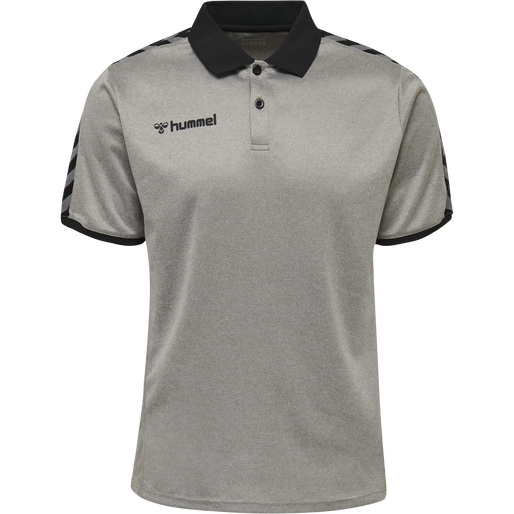 hmlAUTHENTIC FUNCTIONAL POLO, GREY MELANGE, packshot