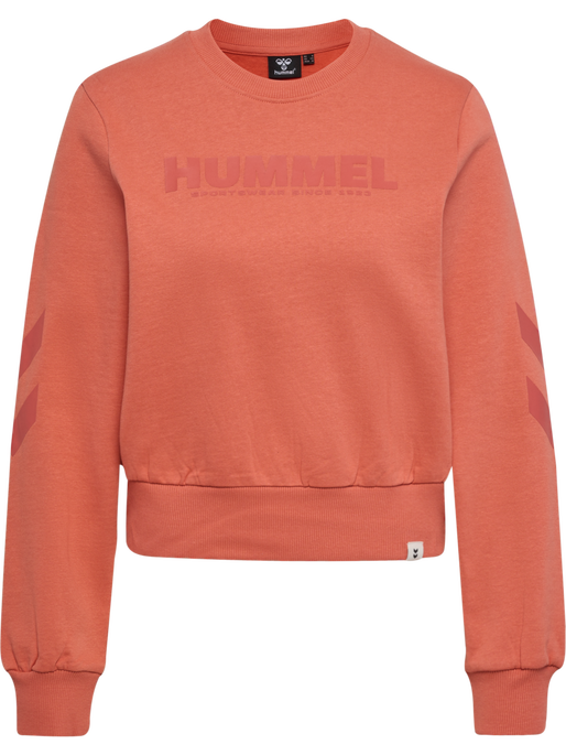 hmlLEGACY WOMAN SWEATSHIRT, APRICOT BRANDY, packshot