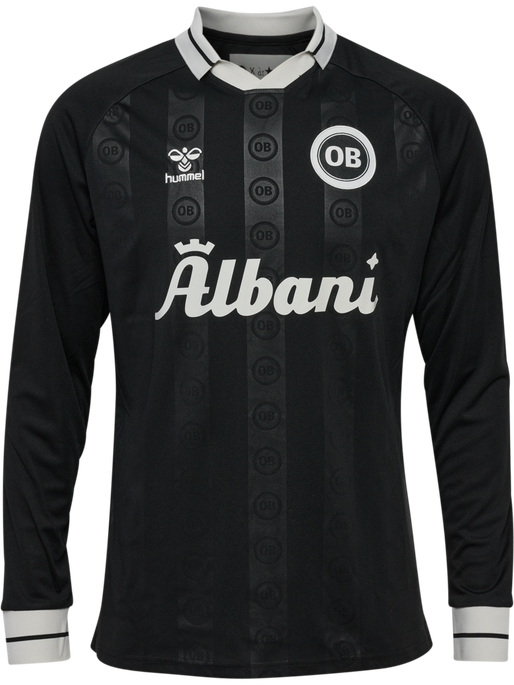 OB 24/25 PREGAME JERSEY L/S, BLACK, packshot
