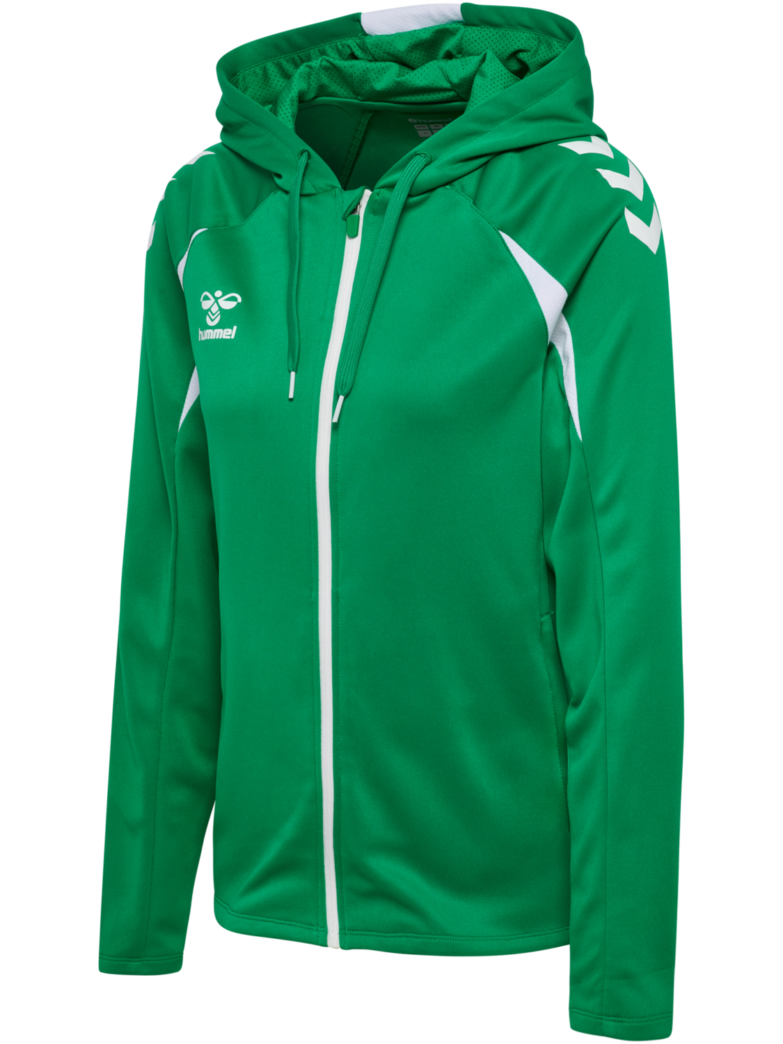 hmlCORE 2.0 ZIP HOODIE WOMAN, JELLY BEAN/WHITE, packshot