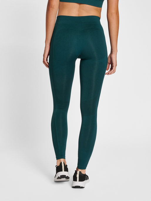 hmlMT SHAPING SEAMLESS MW TIGHTS, DEEP TEAL, model
