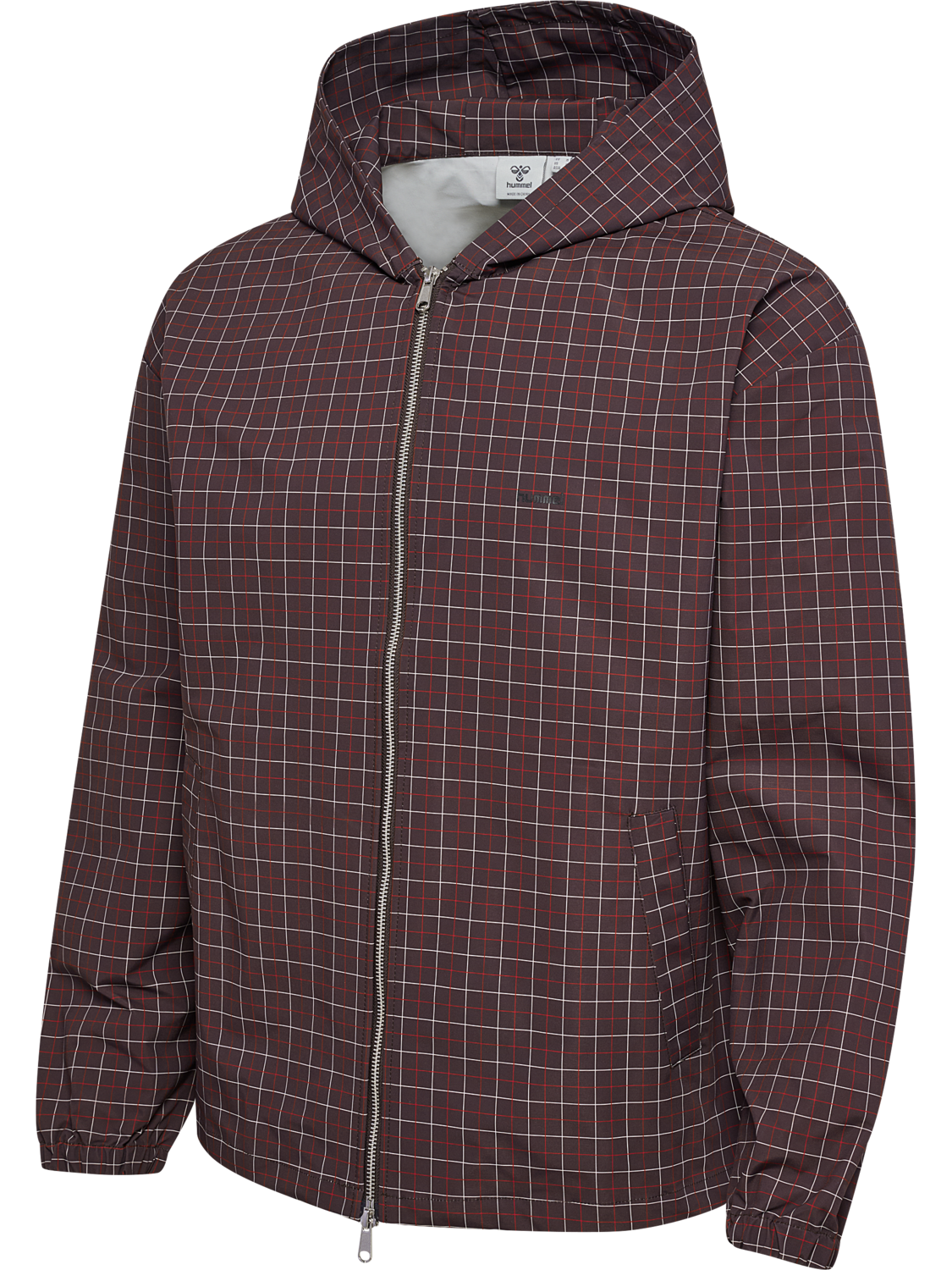 hmlI-D CHECK ZIP HOODIE, CHECKERS, packshot