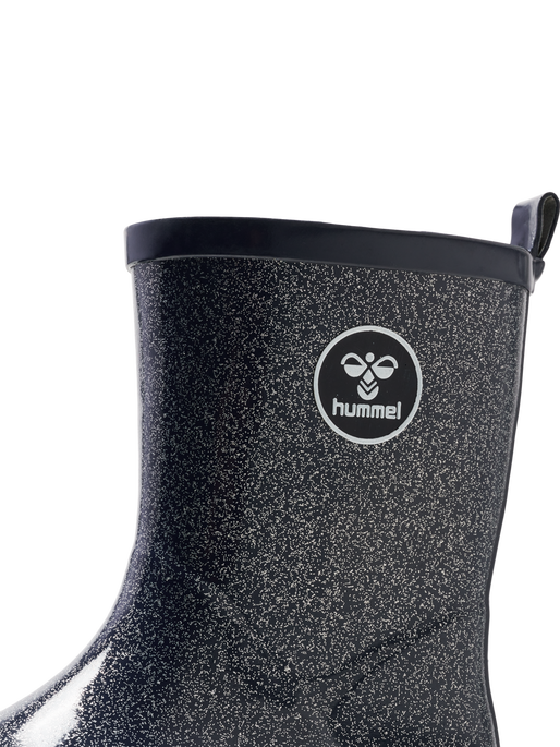RUBBER BOOT GLITTER JR, BLACK IRIS, packshot
