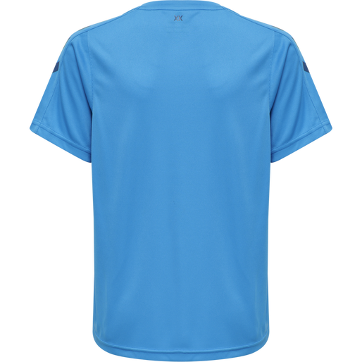 hmlCORE XK POLY JERSEY S/S KIDS, BLUE DANUBE, packshot
