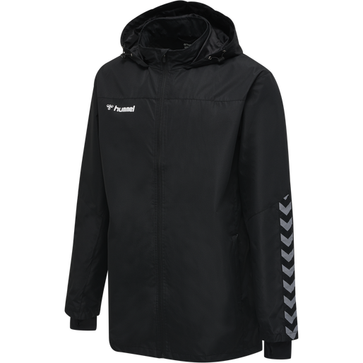 hmlAUTHENTIC KIDS ALL-WEATHER JACKE, BLACK/WHITE, packshot
