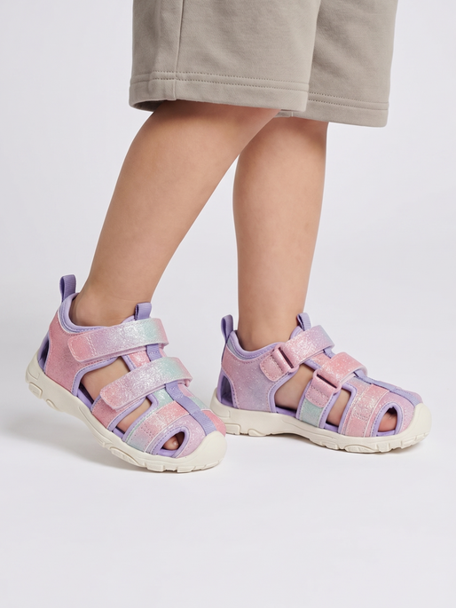 SANDAL VELCRO INFANT, MULTI COLOR PINK, model