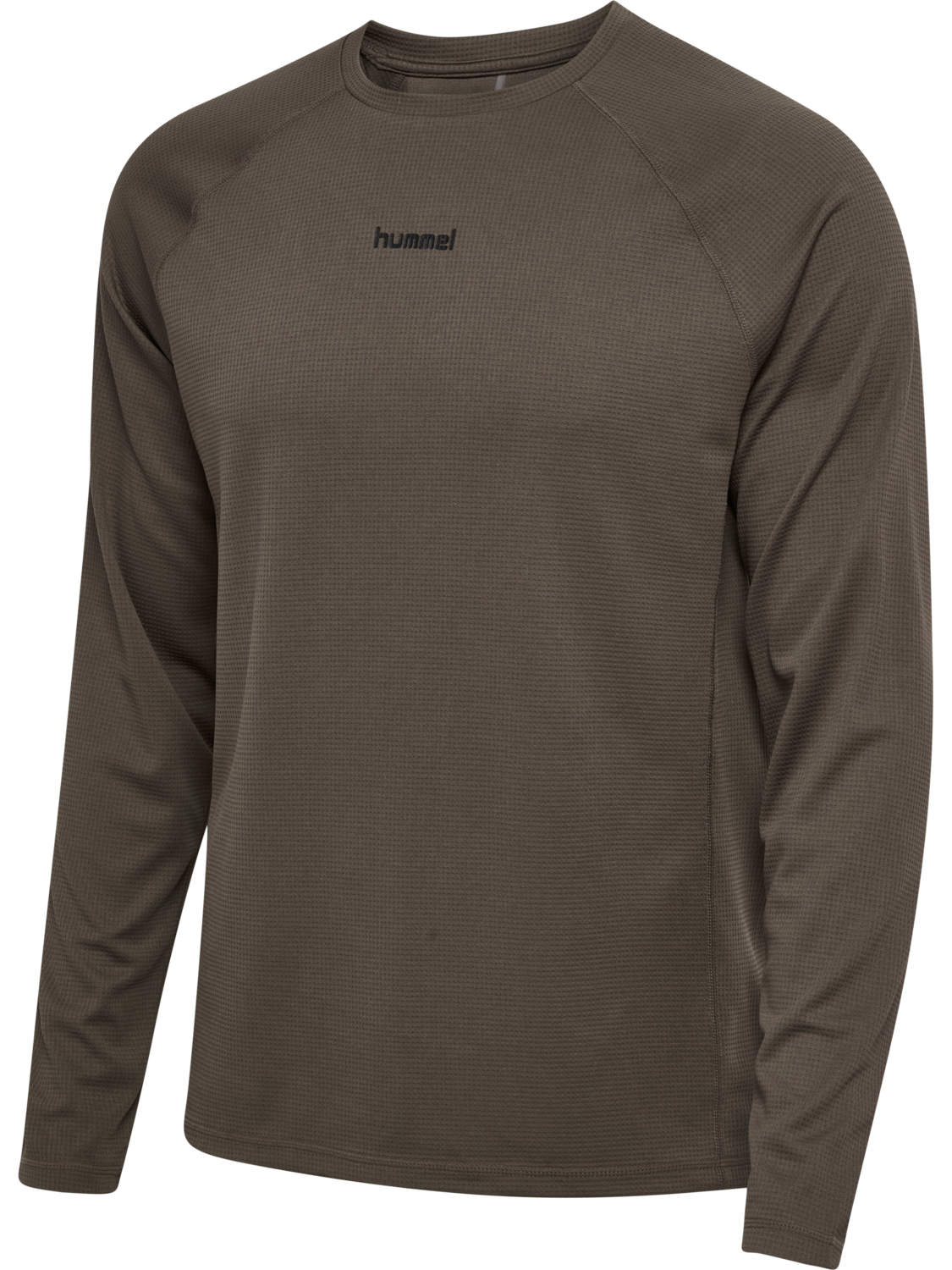 hmlMOMENTUM T-SHIRT L/S, MAJOR BROWN, packshot