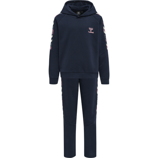 hmlZOE HOODIE SUIT, BLACK IRIS hmlZOE HOODIE SUIT, BLACK IRIS, packshot