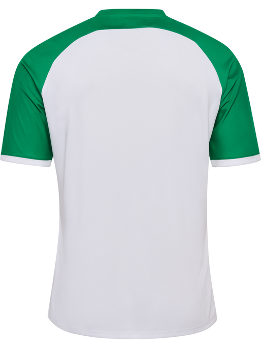 hmlMATCH LEAGUE JERSEY S/S, WHITE/JELLY BEAN, packshot