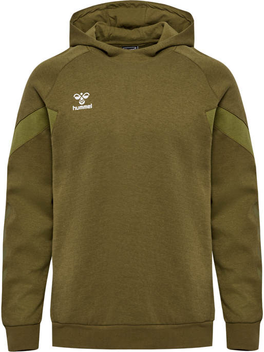 hmlTRAVEL SWEAT HOODIE, MILITARY OLIVE hmlTRAVEL SWEAT HOODIE, MILITARY OLIVE, packshot