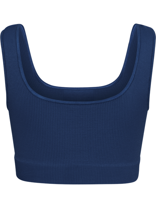 hmlPULSE SEAMLESS RIB BRA, DRESS BLUES, packshot