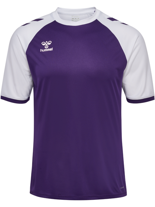 hmlMATCH LEAGUE JERSEY S/S, ACAI/WHITE, packshot