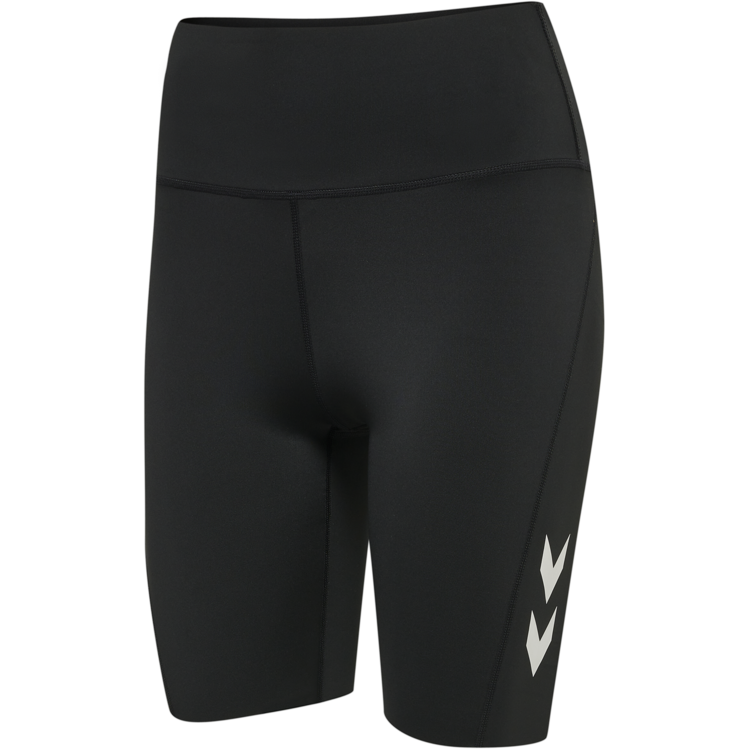 hmlMT GRACE HW TIGHT SHORTS, BLACK, packshot