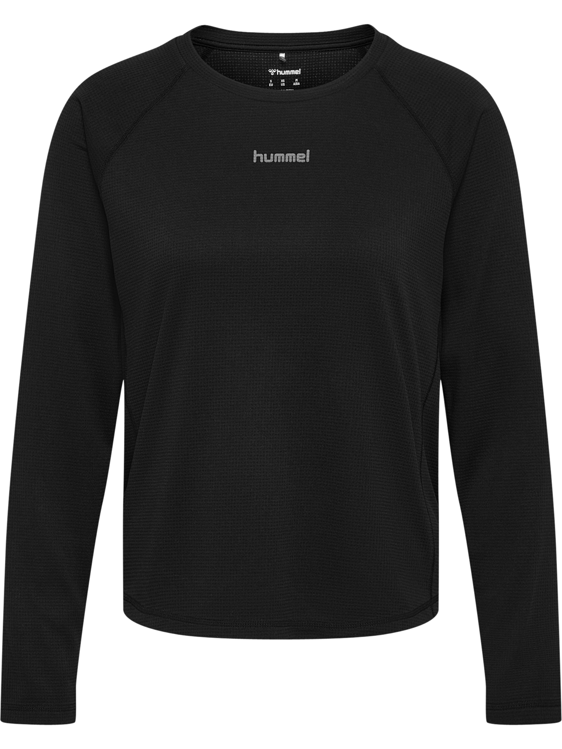 hmlMOMENTUM W T-SHIRT L/S, BLACK, packshot