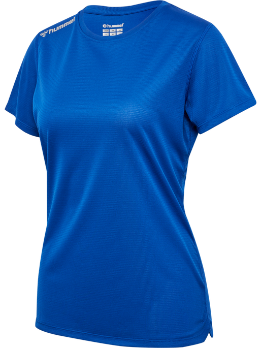 hmlRUN JERSEY S/S WOMAN, TRUE BLUE, packshot