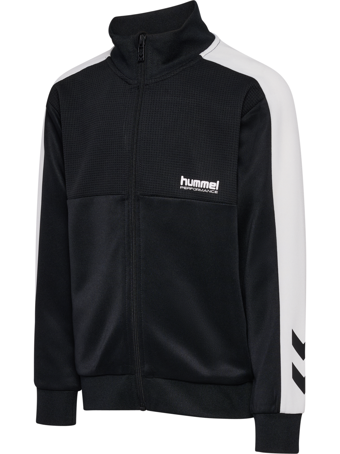 hmlJR COLORBLOCK TRACKSUIT, BLACK, packshot
