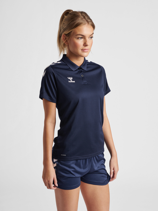 hmlCORE XK FUNCTIONAL POLO WOMAN, MARINE, model