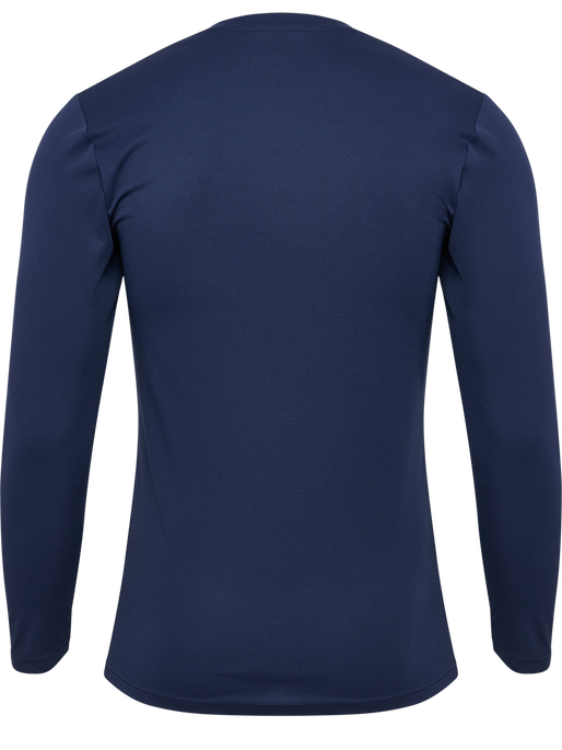 hmlBL ESSENTIAL TEE L/S, MARINE, packshot