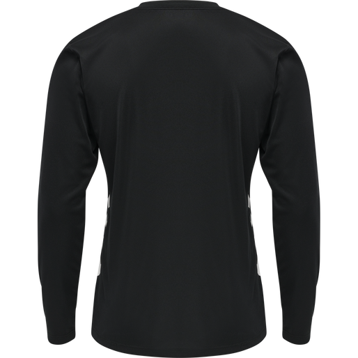 hmlREFEREE CHEVRON JERSEY L/S, BLACK, packshot