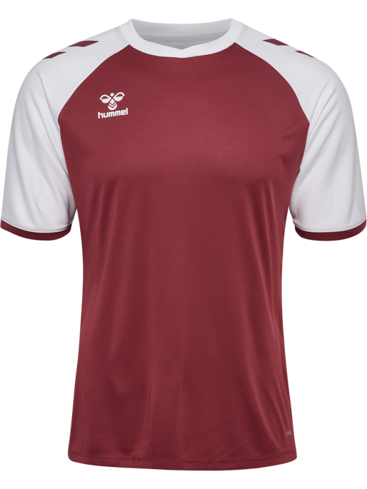 hmlMATCH LEAGUE JERSEY S/S, MAROON/WHITE, packshot