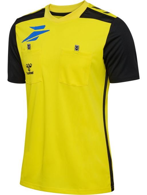 FFHB NEW REFEREE JERSEY S/S, BLAZING YELLOW W/O SPONSOR FFHB NEW REFEREE JERSEY S/S, BLAZING YELLOW W/O SPONSOR, packshot