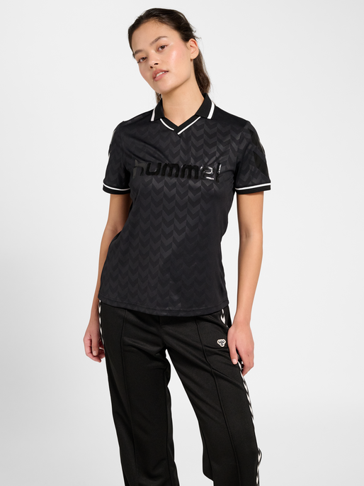 Slim Fit Trikot, BLACK, model