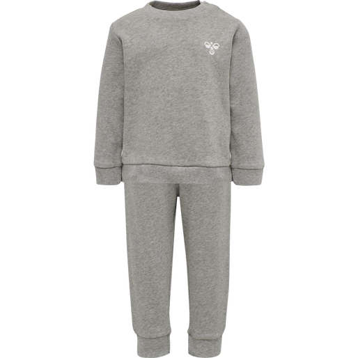 hmlSANTO CREWSUIT, GREY MELANGE, packshot