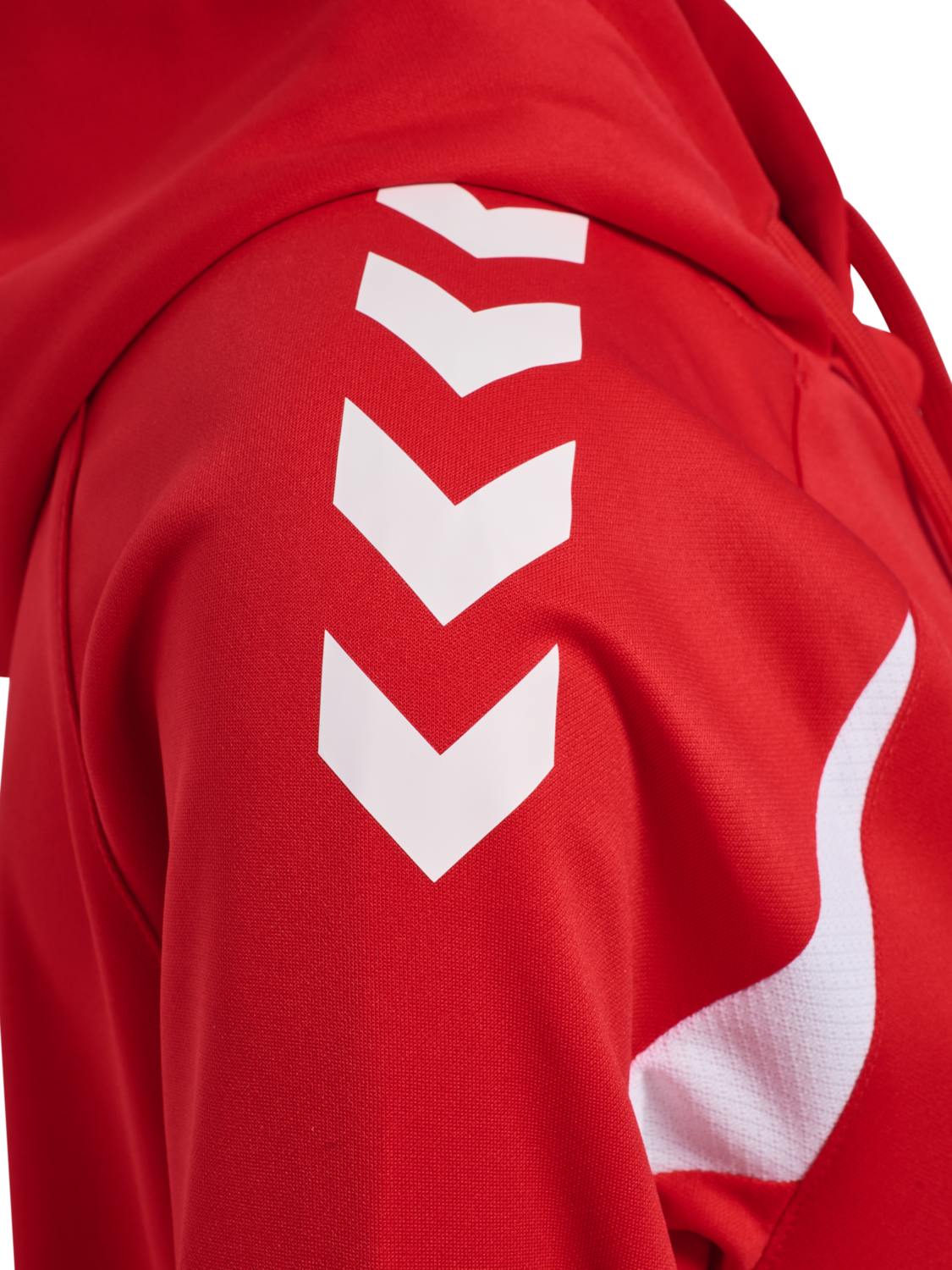 hmlCORE 2.0 ZIP HOODIE WOMAN, TRUE RED/WHITE, packshot
