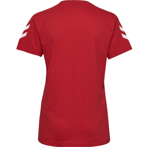 HMLGO COTTON T-SHIRT WOMAN S/S, TRUE RED, packshot