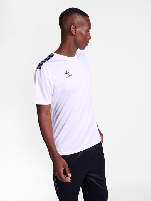 hmlAUTHENTIC PL JERSEY S/S, WHITE, model