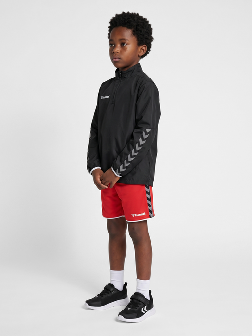 hmlAUTHENTIC KIDS POLY SHORTS, TRUE RED, model